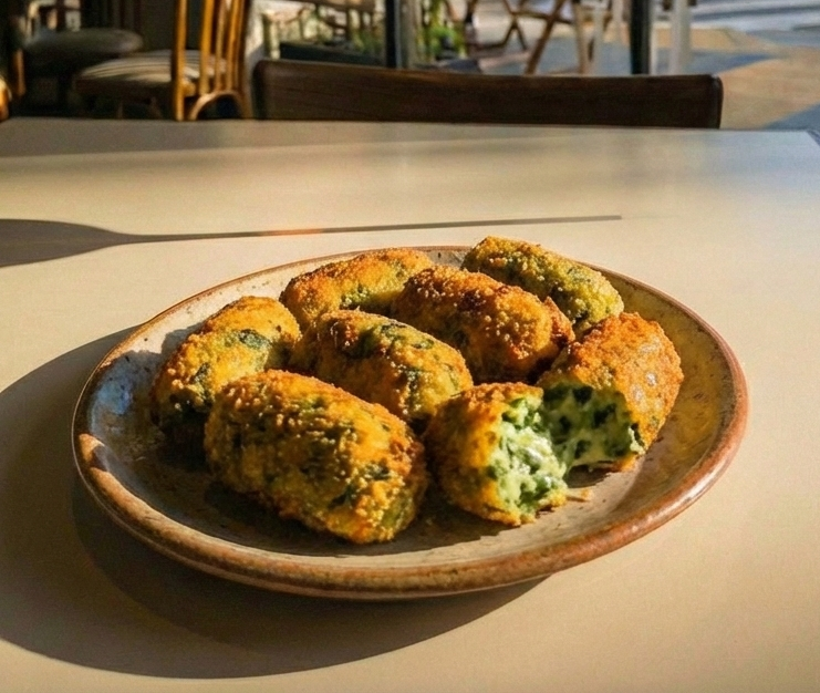 Entrada de la Degustación 4 Pasos: langostinos rebozados